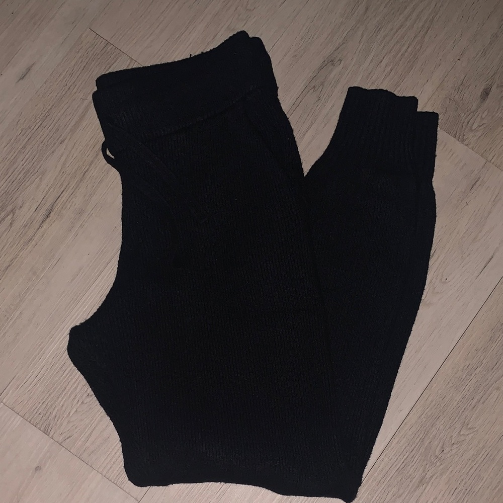 Black Knit Abercrombie Joggers